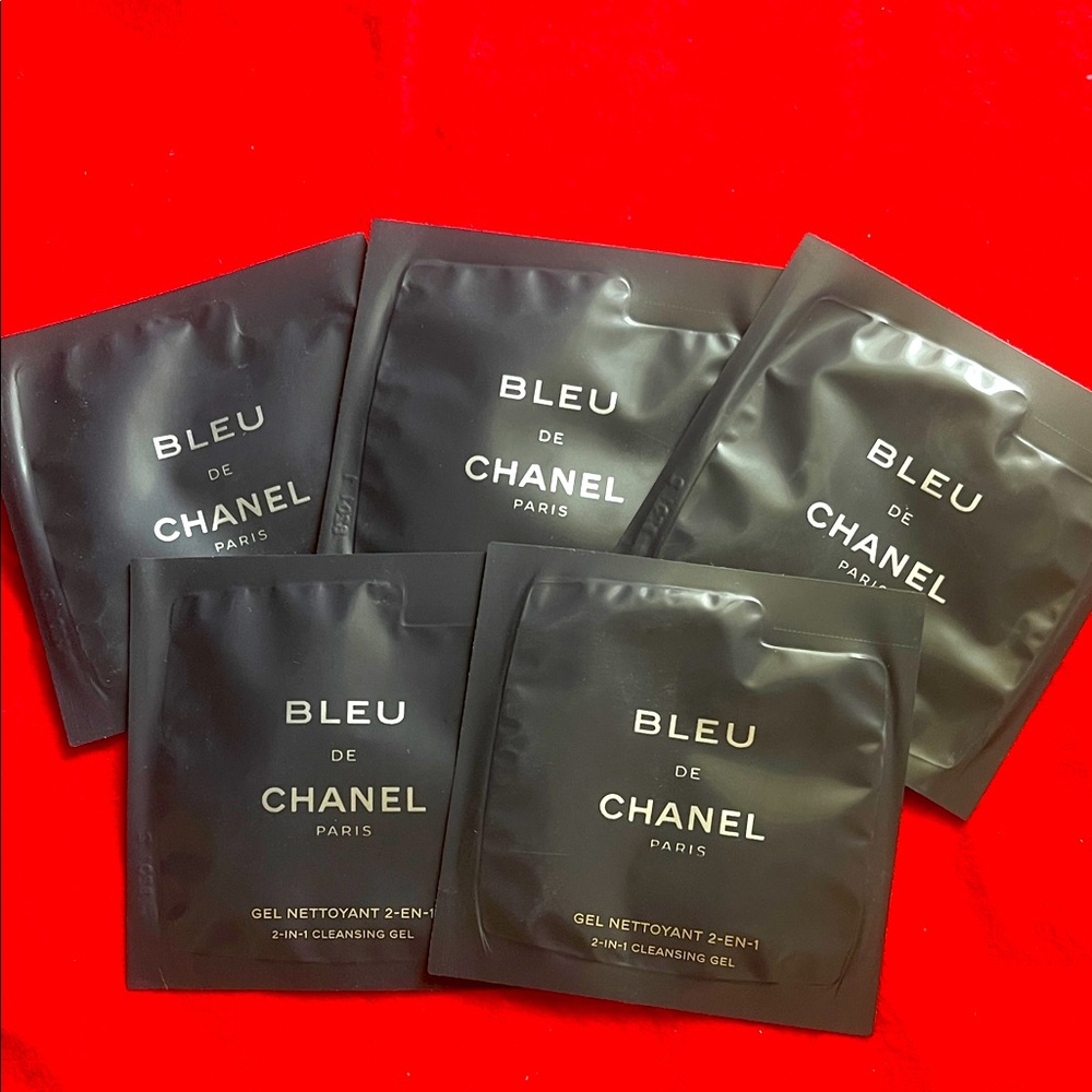 CHANEL Bleu De Chanel Cleansing Gel Packets set of 5